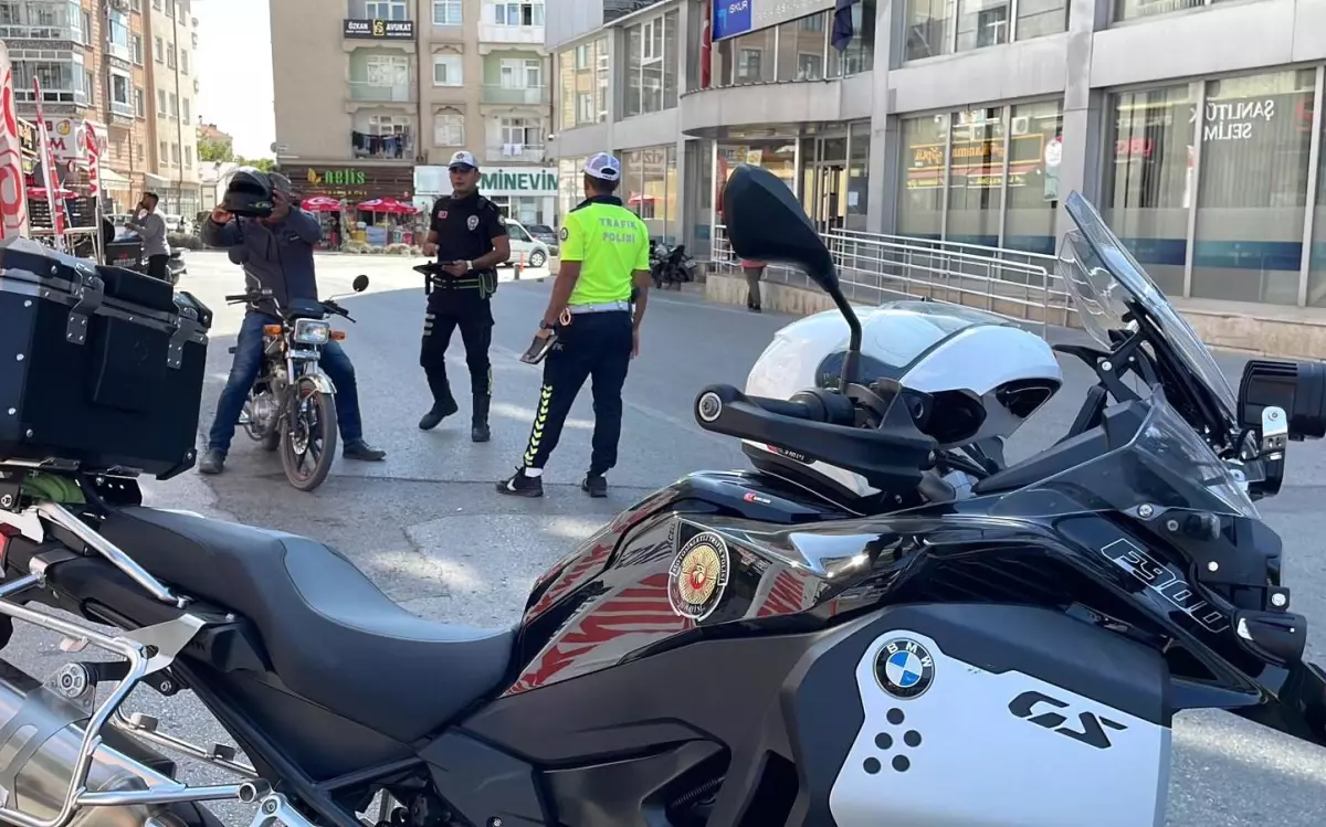 Karaman’da Motosiklet Denetimleri Sürüyor