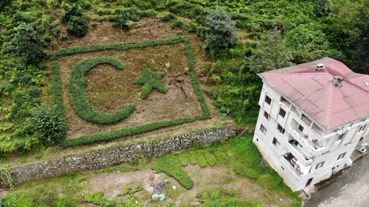 Çaylı Bahçede Türk Bayrağı: Şevki Yılmaz Gürel’in Özgün Projesi