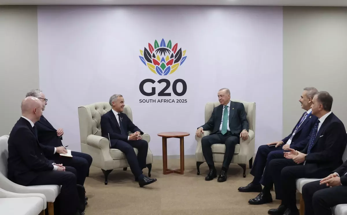 Cumhurbaşkanı Erdoğan, Kanada Başbakanı Carney ile görüştü