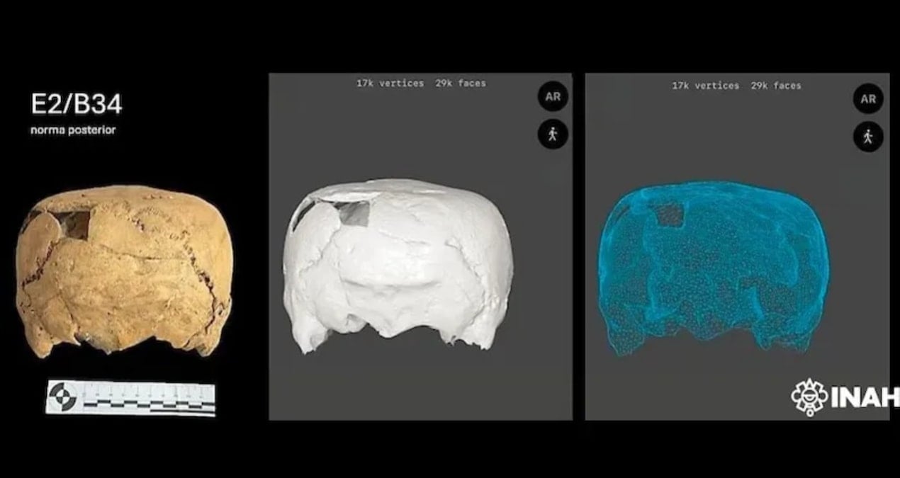 Arkeologlar şaşırdı! Küp şeklinde kafatası bulundu