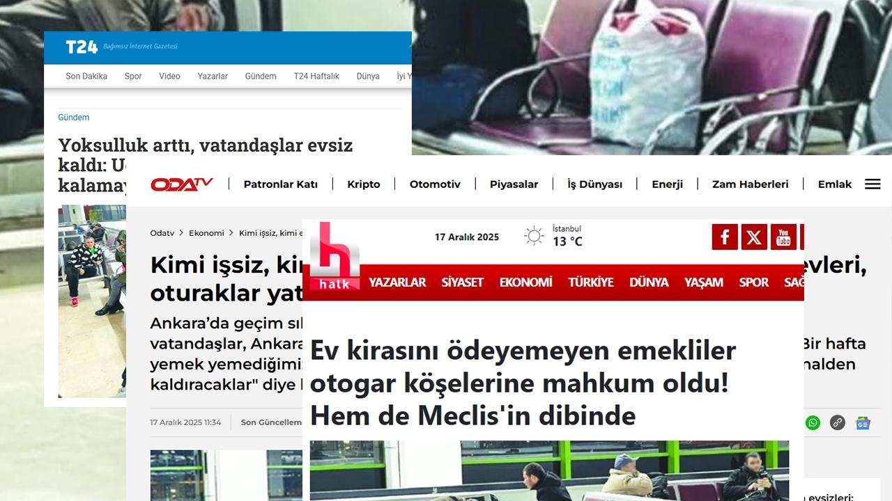 ‘Terminalde evsiz emekli!’ 70 aile dediler 3 kişi çıktı, onları da devlet ikna edemedi