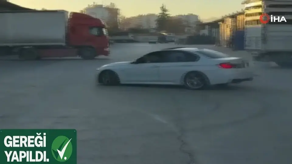 Drift attığı videoyu sosyal medyadan paylaşan sürücüye ceza kesildi