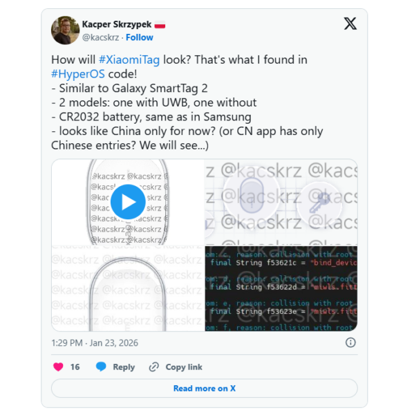 Xiaomi Tag Sızdırıldı: İşte AirTag’in Android Rakibi
